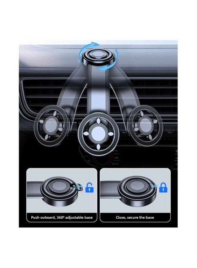 حامل هاتف مغناطيسي جديد للسيارة قابل للدوران 360 درجة، ذراع قابل للتعديل، مغناطيس قوي، حامل هاتف للسيارة، متوافق مع هواتف Macsafe - Image 4